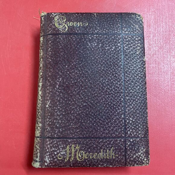 Owen Meredith Poetical Works Antique Book Decorative Gilt Cloth Lord Lytton - Picture 1 of 13